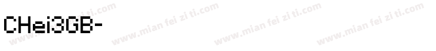 CHei3GB字体转换