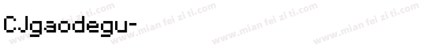 CJgaodegu字体转换