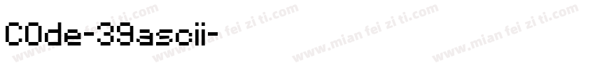 COde-39ascii字体转换