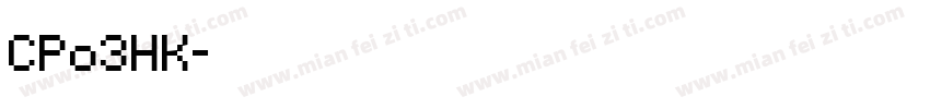 CPo3HK字体转换