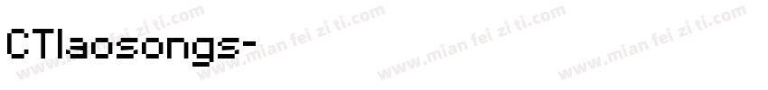 CTlaosongs字体转换
