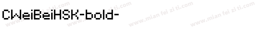 CWeiBeiHSK-bold字体转换
