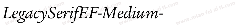 LegacySerifEF-Medium字体转换