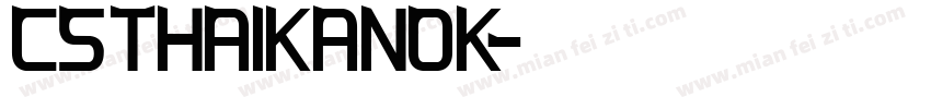 CS_thaikanok字体转换