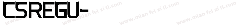 cs_regu字体转换