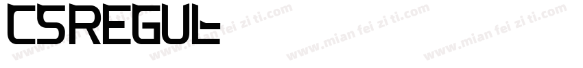 cs_regul字体转换