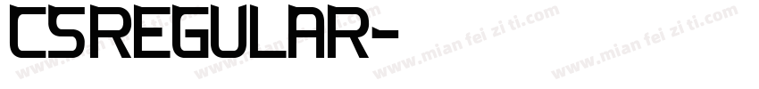 cs_regular字体转换