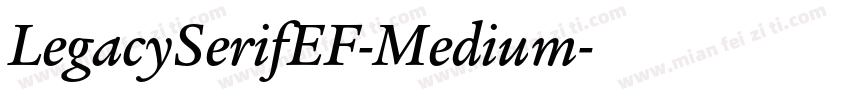 LegacySerifEF-Medium字体转换