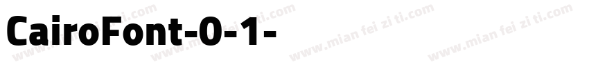 CairoFont-0-1字体转换