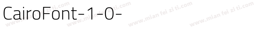 CairoFont-1-0字体转换