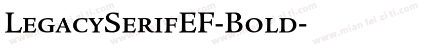 LegacySerifEF-Bold字体转换
