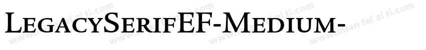 LegacySerifEF-Medium字体转换