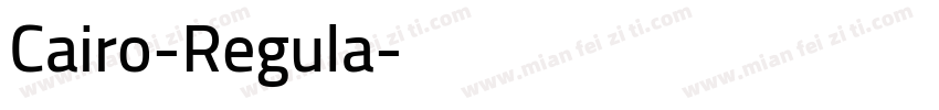 Cairo-Regula字体转换