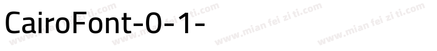 CairoFont-0-1字体转换