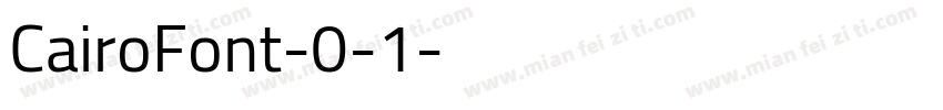 CairoFont-0-1字体转换