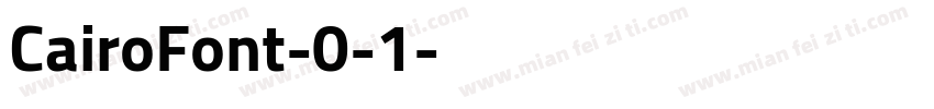 CairoFont-0-1字体转换