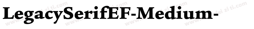 LegacySerifEF-Medium字体转换