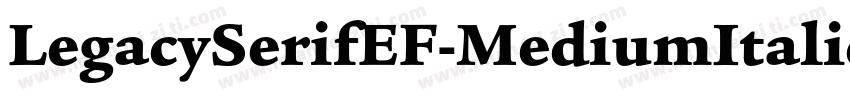 LegacySerifEF-MediumItalic字体转换