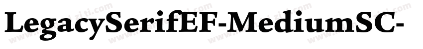 LegacySerifEF-MediumSC字体转换