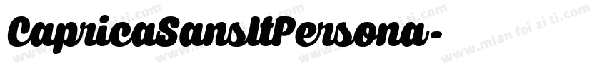 CapricaSansItPersona字体转换