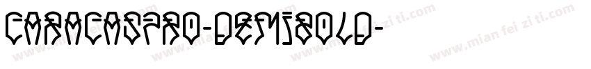 CaracasPro-Demibold字体转换