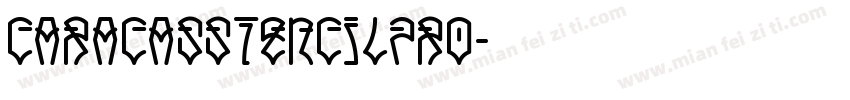 CaracasStencilPro字体转换