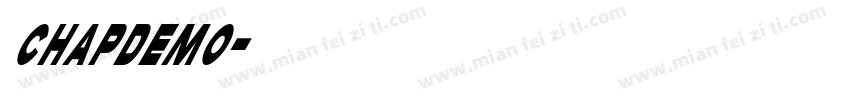 ChapDemo字体转换