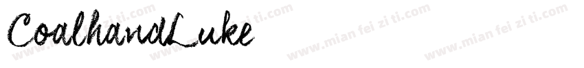 CoalhandLuke字体转换