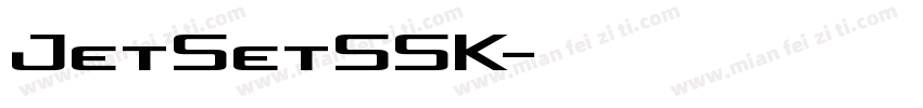 JetSetSSK字体转换
