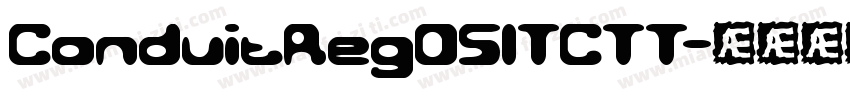 ConduitRegOSITCTT字体转换