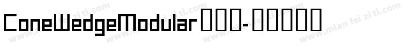 ConeWedgeModular手机版字体转换