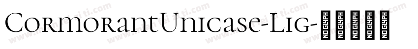 CormorantUnicase-Lig字体转换