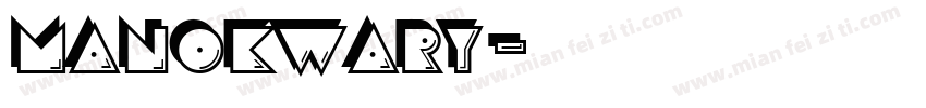 Manokwary字体转换