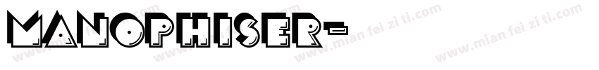 Manophiser字体转换