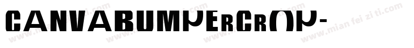 CanvaBumperCrop字体转换
