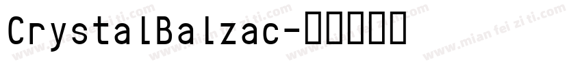 CrystalBalzac字体转换