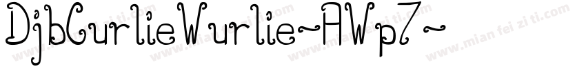 DjbCurlieWurlie-AWp7字体转换