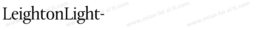 LeightonLight字体转换