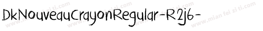 DkNouveauCrayonRegular-R2j6字体转换