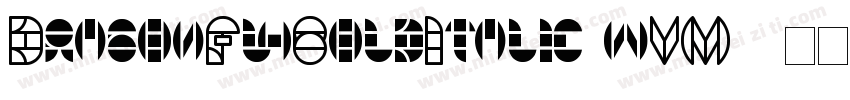 DragonFlyBoldItalic-wVM9字体转换