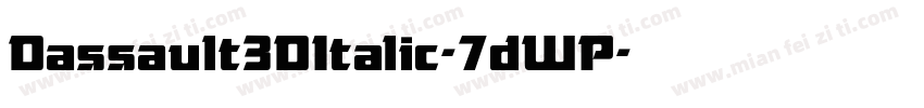 Dassault3DItalic-7dWP字体转换