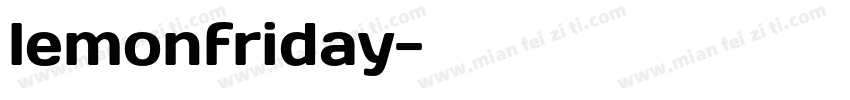 lemonfriday字体转换