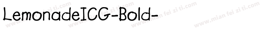 LemonadeICG-Bold字体转换