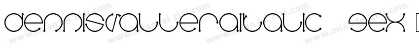 DennisValleraItalic-3gEX字体转换
