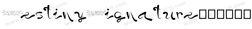 DestinySignature字体字体转换