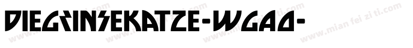 DieGrinsekatze-WGAO字体转换