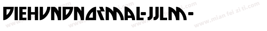 DieHundNormal-JJLm字体转换