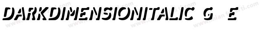 DarkDimensionItalic-g99E字体转换