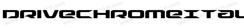 DriveChromeItalic-R4ve字体转换