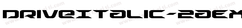 DriveItalic-2aEX字体转换